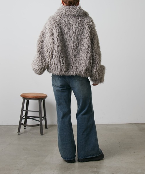 セール】ミックスシープファースタンドブルゾン（ブルゾン）｜COLONY