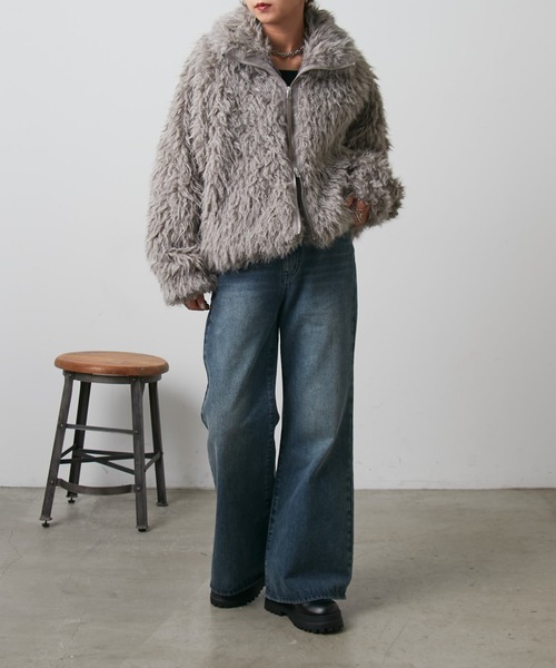 ミックスシープファースタンドブルゾン（ブルゾン）｜COLONY 2139