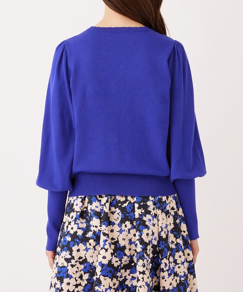 TO BE CHIC(トゥー ビー シック)の「ラメフェザー モチーフニット(ニット/セーター・レディース・ライトブルー/ブラック・40/42)」の9枚目の写真