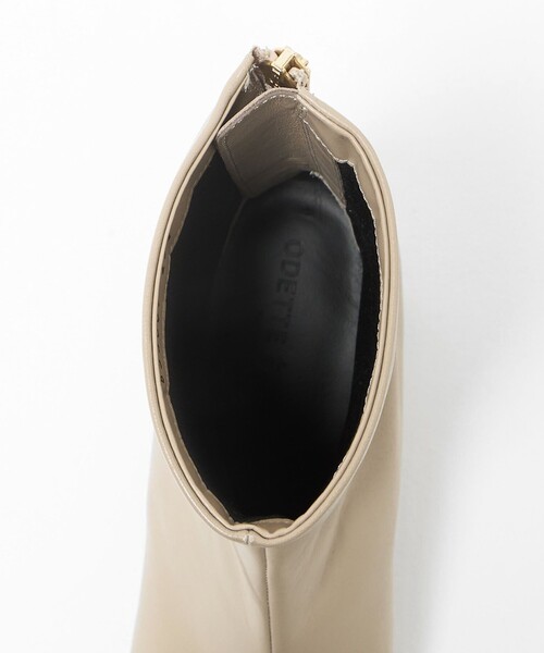 ODETTE E ODILE（オデットエオディール）の「スクエアセンターシーム ショートブーツ55↑（ブーツ・レディース・ブラック/ダークブラウン/ベージュ・24.5cm/23cm/22cm/22.5cm/25cm/23.5cm/24cm）」の12枚目の写真