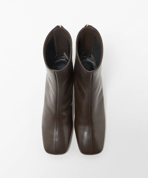ODETTE E ODILE（オデットエオディール）の「スクエアセンターシーム ショートブーツ55↑（ブーツ・レディース・ブラック/ダークブラウン/ベージュ・24.5cm/23cm/22cm/22.5cm/25cm/23.5cm/24cm）」の15枚目の写真