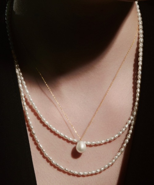 les bonbon】organic pearl necklace/オーガニック パール ネックレス 