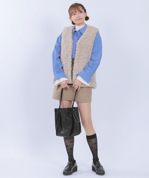 MARY QUANT（マリークワント）の「デイジーパッチソフト ミニトート（トートバッグ・レディース・ネイビー/ブラック・FREE）」の6枚目の写真
