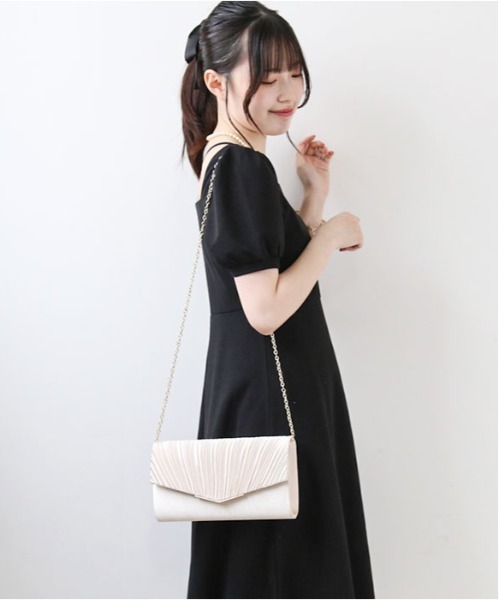BACKYARD FAMILY(バックヤードファミリー)の「パーティーバッグ クラッチバッグ ミニバッグ bag3026(クラッチバッグ・レディース・ベージュ/シルバー・FREE)」の1枚目の写真