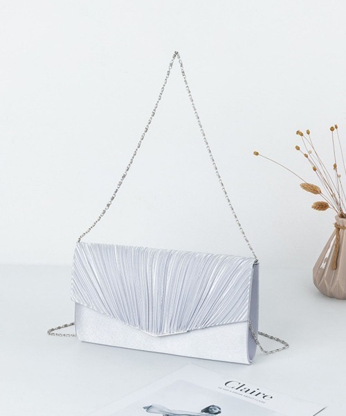 BACKYARD FAMILY(バックヤードファミリー)の「パーティーバッグ クラッチバッグ ミニバッグ bag3026(クラッチバッグ・レディース・ベージュ/シルバー・FREE)」の2枚目の写真