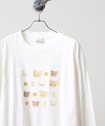 Rilakkuma 天竺クルーネック長袖Tシャツ