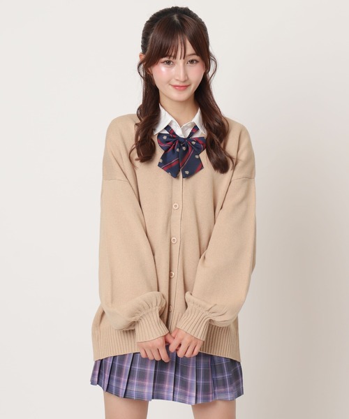 WEGO(ウィゴー)の「WEGO/ニットカーディガン(カーディガン/ボレロ・レディース・ブラック/ベージュ系その他/杢グレー・FREE)」の3枚目の写真