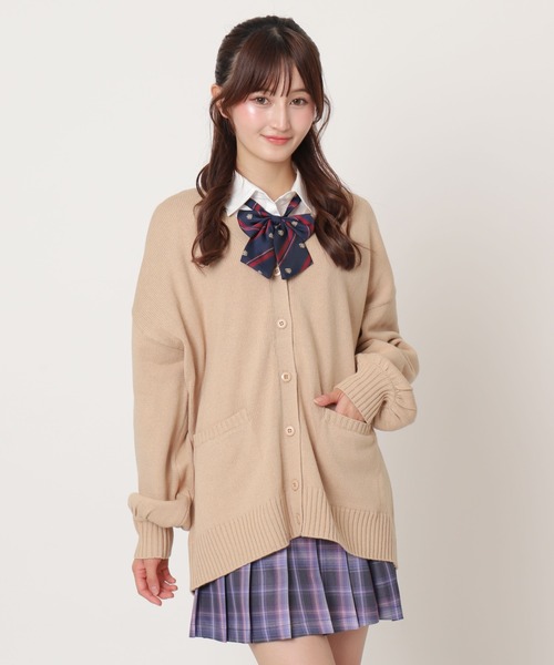 WEGO(ウィゴー)の「WEGO/ニットカーディガン(カーディガン/ボレロ・レディース・ブラック/ベージュ系その他/杢グレー・FREE)」の16枚目の写真