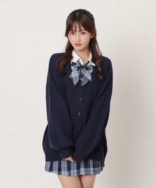 WEGO(ウィゴー)の「WEGO/ニットカーディガン(カーディガン/ボレロ・レディース・ブラック/ベージュ系その他/杢グレー・FREE)」の12枚目の写真