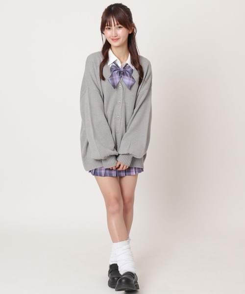 WEGO(ウィゴー)の「WEGO/ニットカーディガン(カーディガン/ボレロ・レディース・ブラック/ベージュ系その他/杢グレー・FREE)」の13枚目の写真