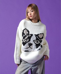 【WEB&DEPOT限定】DankeSchon/ダンケシェーン/1.5GG DOG KNIT