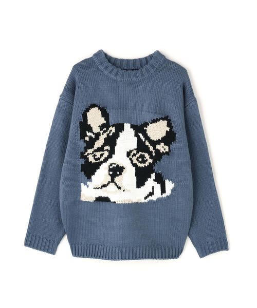 DANKE SCHON(ダンケシェーン)の「【WEB&DEPOT限定】DankeSchon/ダンケシェーン/1.5GG DOG KNIT(ニット/セーター・レディース・ホワイト系2/ブラック/ブルー・M/L/XL)」の19枚目の写真