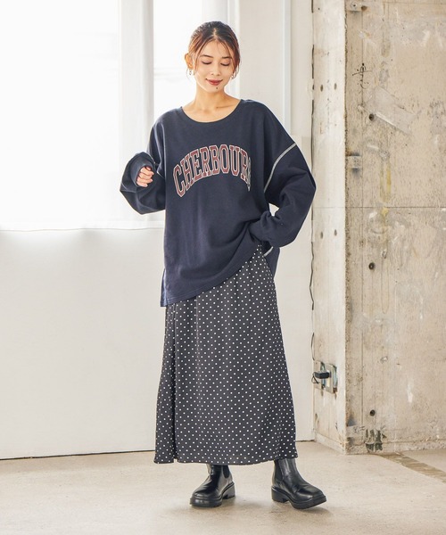 studio CLIP（スタディオクリップ）の「【WEB限定】サテンナロースカート（スカート・レディース・アイボリー/ドット/モカ・FREE）」の11枚目の写真