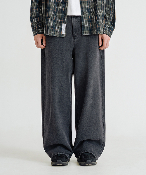 LEMAIN SECOND（リメインセカンド）の「ナチュラルウォッシングワイドデニムパンツ[黒青]（デニムパンツ・レディース・その他・X-LARGE/SMALL/MEDIUM/LARGE）」の13枚目の写真