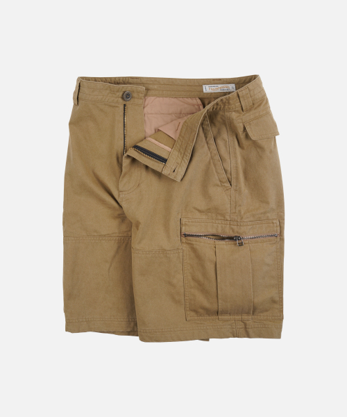 FRIZMWORKS(フリズムワークス)の「WASHED COTTON ZIP CARGO SHORTS _ BEIGE(その他パンツ・メンズ・その他・LARGE/SMALL/MEDIUM)」の2枚目の写真