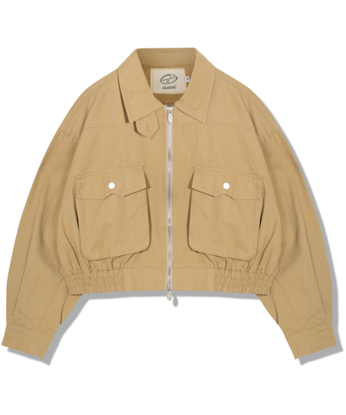 GUBIN(グビン)の「(W)ショートコットンヘリングトンジャケット(ブルゾン・レディース・その他・MEDIUM/LARGE)」の10枚目の写真