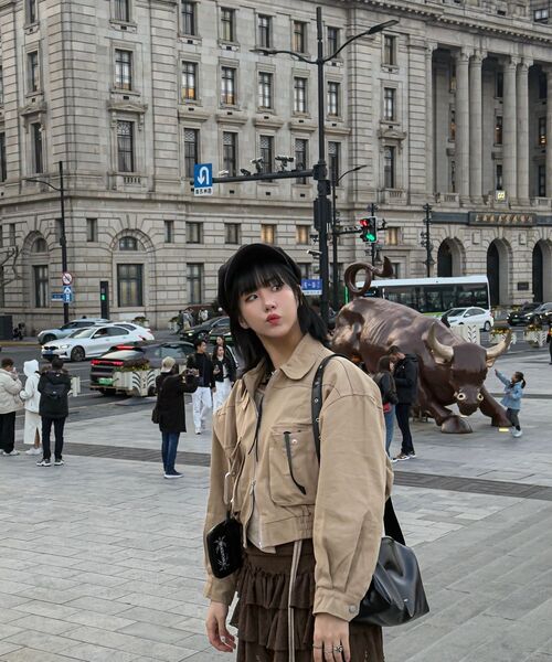 GUBIN(グビン)の「(W)ショートコットンヘリングトンジャケット(ブルゾン・レディース・その他・MEDIUM/LARGE)」の11枚目の写真