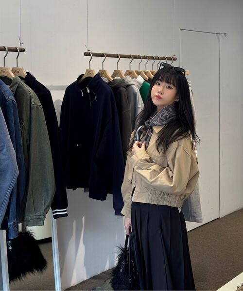GUBIN(グビン)の「(W)ショートコットンヘリングトンジャケット(ブルゾン・レディース・その他・MEDIUM/LARGE)」の12枚目の写真