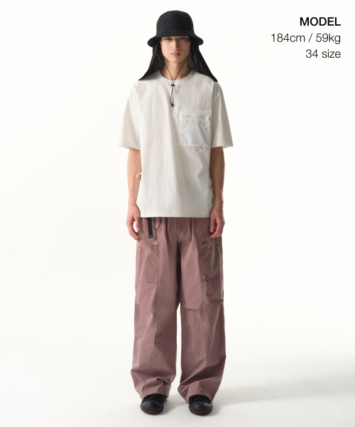 MUSINSA STANDARD（ムシンサスタンダード）の「[シティレジャー] CNベルト付きユーティリティパンツ [スモークピンク]（その他パンツ・メンズ・その他・29/30/31/32/33/34/36/38/42/28）」の2枚目の写真