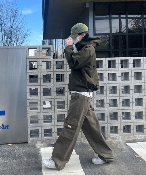 NOMANUAL(NOMANUAL)の「PENON WIND SHELL - KHAKI(ナイロンジャケット・レディース・その他・SMALL/MEDIUM/LARGE/X-LARGE)」の14枚目の写真