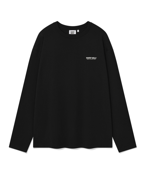 Wacky WiLLy(ワッキーウィリー)の「タイポベーシックロングスリーブ(2色)(Tシャツ/カットソー・レディース・ホワイト/ブラック・SMALL/MEDIUM/LARGE/X-LARGE)」の5枚目の写真