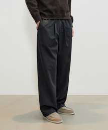 VTWO（ブイツー）の「デイリーワンタックワイドバンディングスラックス_チャコール（スラックス）」