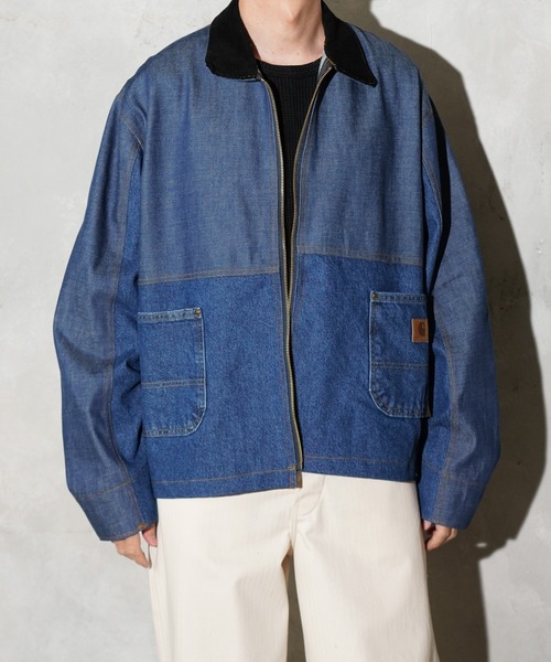 THRIFTY LOOK(スリフティールック)の「THRIFTY LOOK / スリフティールック US CARHARTT DUCK ACTIVE FILM JACKET カーハート ダック アクティブフィルムジャケット(ブルゾン・メンズ・ブラウン/インディゴブルー/ホワイト/ブラック・MEDIUM/LARGE)」の17枚目の写真