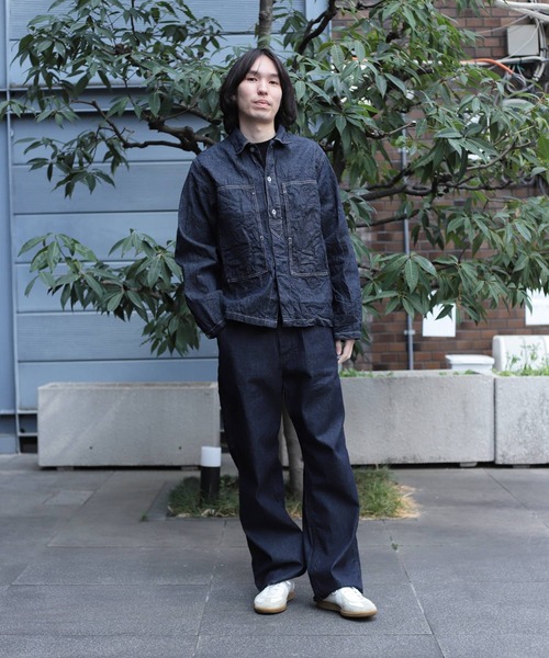 SPELLBOUND（スペルバウンド）の「[SPELLBOUND / スペルバウンド] 8oz綿麻デニム ミリタリーシャツジャケット（デニムジャケット・メンズ・ワンウォッシュ・4/3/2）」の15枚目の写真