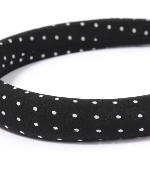 tiny tiny（ティニーティニー）の「ドット柄カチューシャ[tiny tiny(ティニーティニー)]（カチューシャ・レディース・ブラック・0）」の3枚目の写真