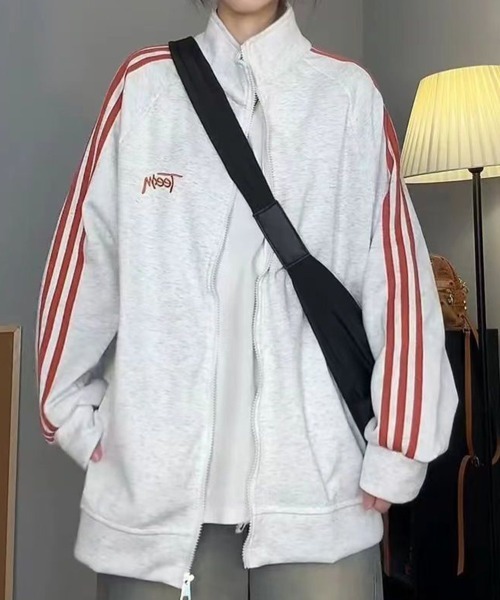 SallyLunn（サリーラン）の「サイドラインロゴジャージ（ジャージ・レディース・ブラック/ネイビー/ブラウン・MEDIUM/LARGE）」の6枚目の写真