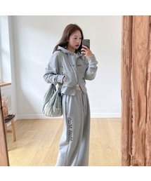 muahmuah | [SET] レギュラーフィットフードジップアップパンツセットアップ [9色](パーカー)