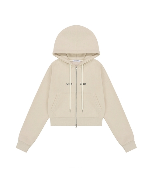 muahmuah（ムーアムーア）の「[SET] レギュラーフィットフードジップアップパンツセットアップ [9色]（パーカー・レディース・ライトグレー/ブラック/ネイビー/グレー/ピンク/クリーム/ブラック系その他/グレー系その他/チャコール/ネイビー系/オートミール/ホワイト・FREE）」の8枚目の写真