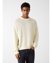 GUESS JEANS | GUESS JEANS Long Sleeves Crew Neck Textured Sweater ニット セーター(ニット/セーター)