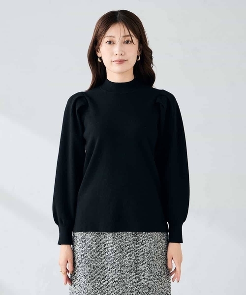 プチハイネックショルダータックニット（ニット/セーター）｜a.v.v