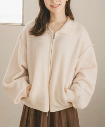 amr.（アムレ）の「アルパカニットブルゾン（ブルゾン）」