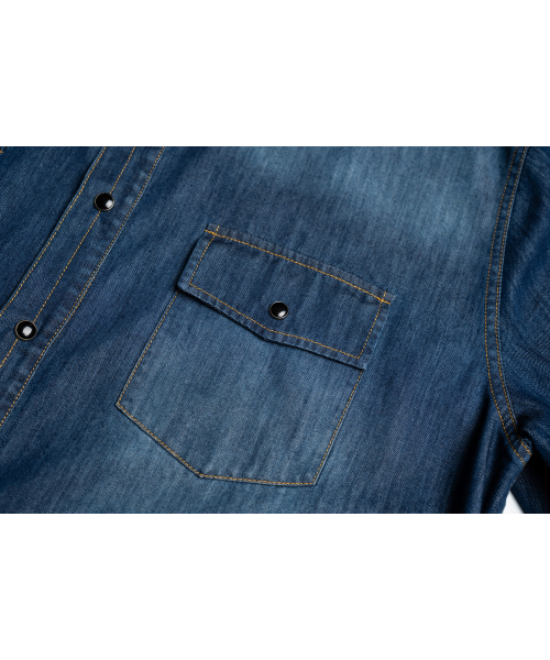 CONNECT KINLOCH（コネクトキンロック）の「ウェスタンウォッシュドデニムシャツ[ブルー]（シャツ/ブラウス・メンズ・ブルー・SMALL/MEDIUM/LARGE）」の4枚目の写真