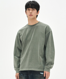 SOVERMENT（ソヴメント）の「460Gカットヘビーピグメントロングスリーブ-ダッチカーキ-（Tシャツ/カットソー）」