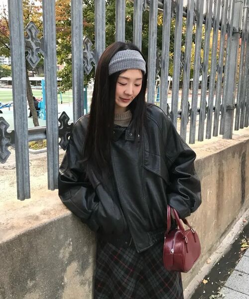 LADY VOLUME(レディーボリューム)の「9213 ウォッシングレザージャケット (ブラック)(ライダースジャケット・レディース・その他・FREE)」の9枚目の写真