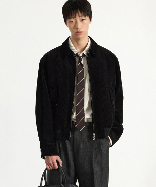Corduroy Swing Top Jumper (Black) TNJU5F105BK