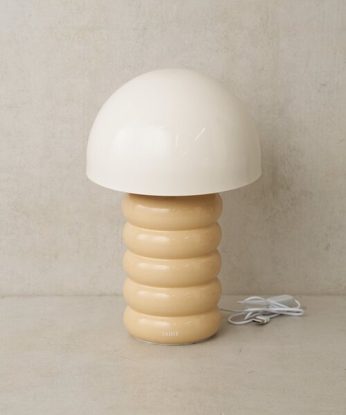 SAHIR（サヒール）の「【SAHIR サヒール】Ceramic table lamp  テーブルランプ（照明・レディース・ベージュ/グリーン・0）」の4枚目の写真