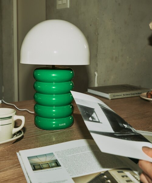 SAHIR（サヒール）の「【SAHIR サヒール】Ceramic table lamp  テーブルランプ（照明・レディース・ベージュ/グリーン・0）」の6枚目の写真