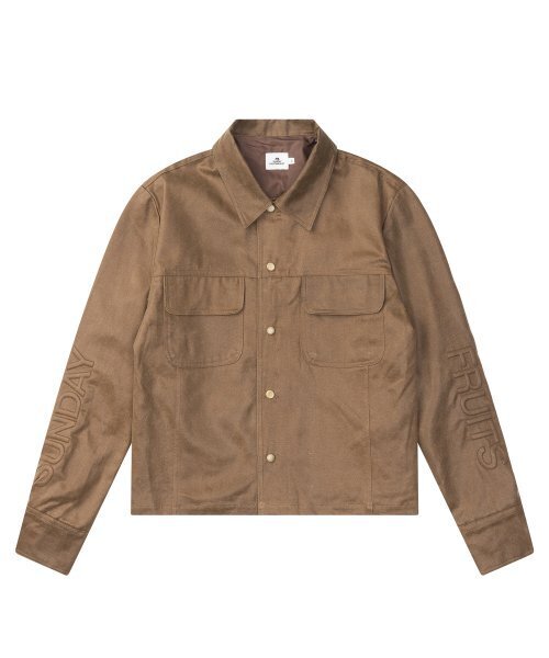 SUNDAY FRUIT MARKET(サンデーフルーツマーケット)の「COSMIC FAUX LEATHER JACKET BROWN(ライダースジャケット・メンズ・その他・MEDIUM/LARGE)」の2枚目の写真