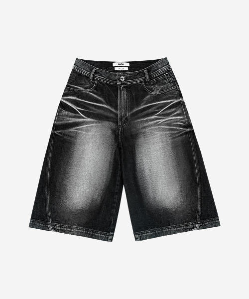 BLR(ビーエルアール)の「Embossed Wave Washing Bermuda Denim Pants(その他パンツ・メンズ・その他・X-SMALL/MEDIUM/LARGE/SMALL)」の2枚目の写真
