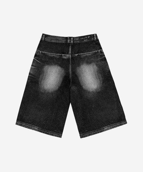 BLR(ビーエルアール)の「Embossed Wave Washing Bermuda Denim Pants(その他パンツ・メンズ・その他・X-SMALL/MEDIUM/LARGE/SMALL)」の3枚目の写真