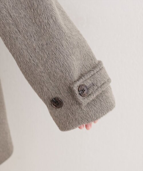 natural couture（ナチュラルクチュール）の「ティペット付きコート（その他アウター・レディース・チャコールグレー/ベージュ・FREE）」の14枚目の写真