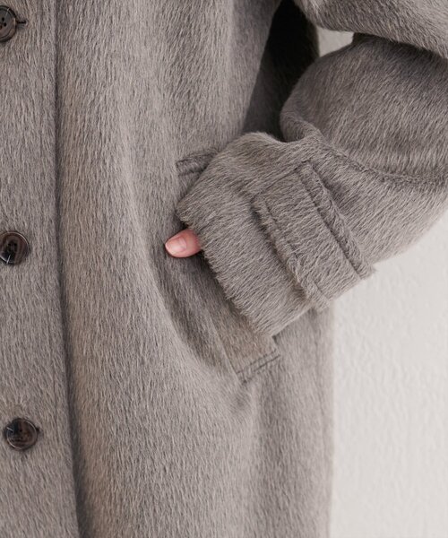 natural couture（ナチュラルクチュール）の「ティペット付きコート（その他アウター・レディース・チャコールグレー/ベージュ・FREE）」の16枚目の写真