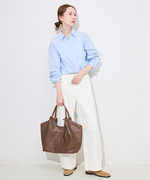SLOBE IENA(スローブイエナ)の「《WEB限定/追加5》ANTONELLO MASI SLOBE別注 レザートートバッグ(トートバッグ・レディース・チョコ/ブラック・FREE)」の15枚目の写真