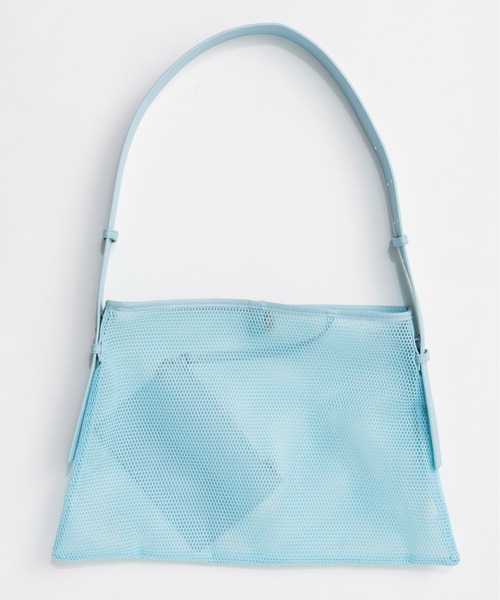 MAISON SPECIAL(メゾンスペシャル)の「Square Tote Bag/スクエアメッシュトートバッグ(トートバッグ・レディース・ブルー/ブラック・FREE)」の6枚目の写真
