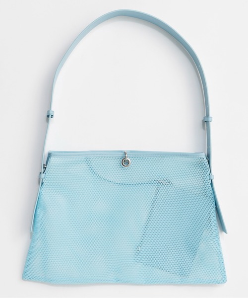 MAISON SPECIAL(メゾンスペシャル)の「Square Tote Bag/スクエアメッシュトートバッグ(トートバッグ・レディース・ブルー/ブラック・FREE)」の5枚目の写真