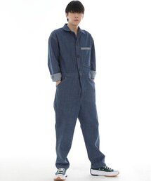 SAINTCREW（セントクルー）の「センスワーカー テーパードデニムジャンプスーツ SWT-503 ミディアムブルー（つなぎ/オールインワン・メンズ）」